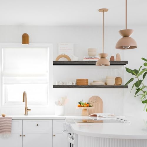 Extra Long Floating Shelves for Wall (47.2" / D. Grey)