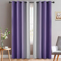 Ombre Curtains Lavender Purple and Greyish White for Living Room 84 (52"W x 84"L (Pack of 2) / Lavender Purple)