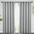 Room Darkening Curtains 62x96 inch Length Light Grey (Light Grey / 62"W x 96"L (Pack of 2))
