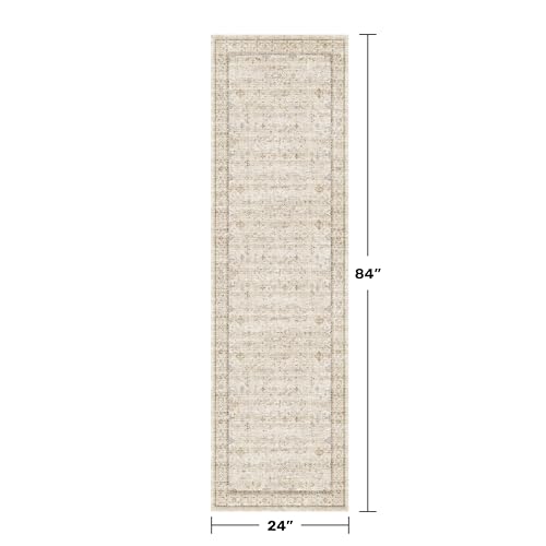 Beige Boho Bathroom Rug 2x7 (2' x 7' (Runner) / Light Sand Beige)