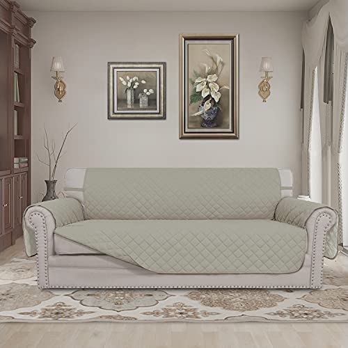 Reversible Couch Cover (Beige/Beige / Large Sofa)