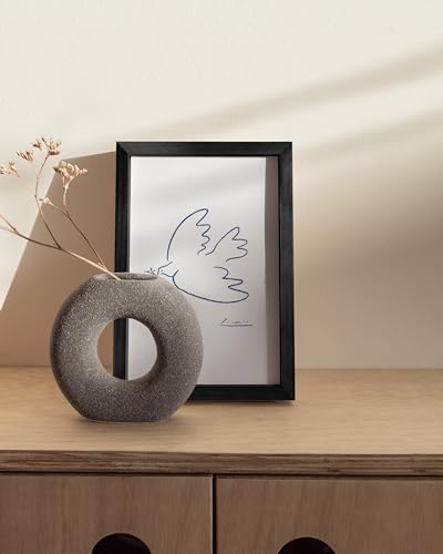 4x6 Black Picture Frame (Set of 01 / Black Metal / 4x6 in)