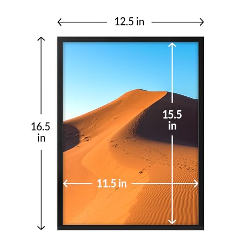 12x16 Picture Frame for Wall Display (Black / 12x16)