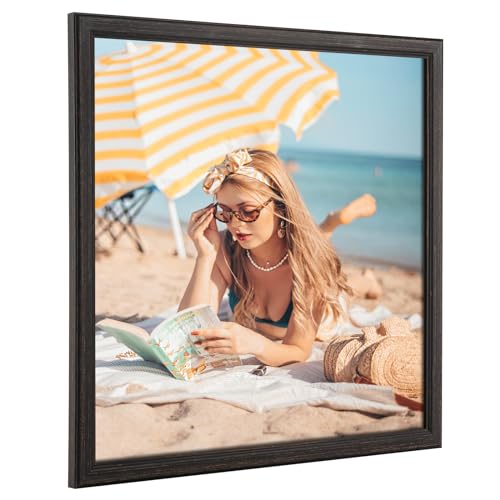 20x20 Wood Frame Black (Black / 20x20)