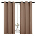 Cappuccino Blackout Curtains for Kitchen 34" w x 45" L 2 Panels (Cappuccino / 34"W x 45"L (Pack of 2))
