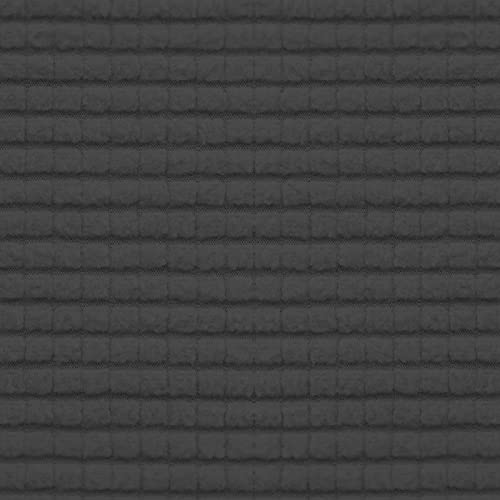 Stretch 4 Pieces Couch Cushion Covers for Sectional Sofa L Shape (3 Seater + 1 Chaise / Dark Gray)