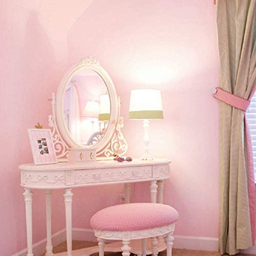 Pink Self Adhesive Wallpaper Film Stick Paper Easy to Apply (Pink / 15.7" x 118")