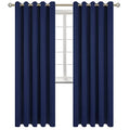 Navy Blue Blackout Curtains for Living Room 84 Inch Long (Navy / 70"W x 84"L (Pack of 2))