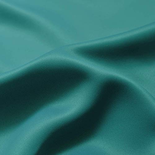 Ombre Curtains Teal and Greyish White for Living Room (52"W x 84"L (Pack of 2) / Teal)