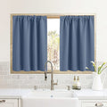RV Curtains for Camper Windows (Stone Blue / 34"W x 24"L (Pack of 2))