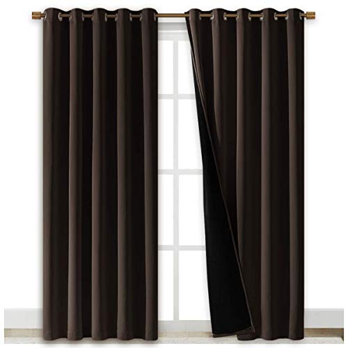 High End Thermal Curtains (Brown / 70"W x 84"L (Pack of 2))