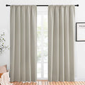 Blackout Curtains for Living Curtains (Natural / 52"W x 84"L (Pack of 2))