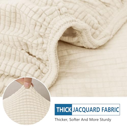 Waterproof Couch Cushion Covers for Pets (Light Beige / Backrest M)