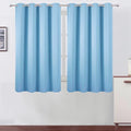 Blackout Curtains 66 x 54 Inch Long Sky Blue Curtains Set of 2 Panels Room Darkening Curtains for Bedroom and Living Room (Sky Blue / 66"W x 54"L (Pack of 2))