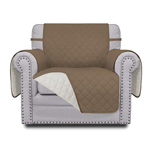 Reversible Couch Cover (Camel/Ivory / Small Chair)