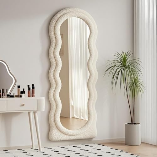 Full Length Mirror (Cream / 63"L x 24"W)