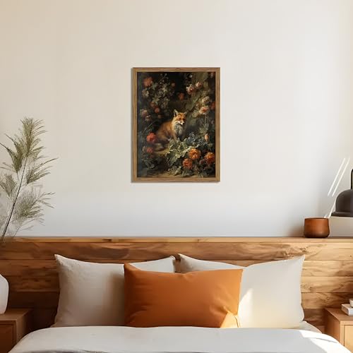 Vintage Fox Canvas Wall Art (Vintage Fox / 10"L x 8"W)
