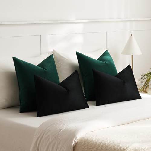 Euro Sham Covers 26x26 Green (Evergreen / 26" x 26" (Pack of 2))