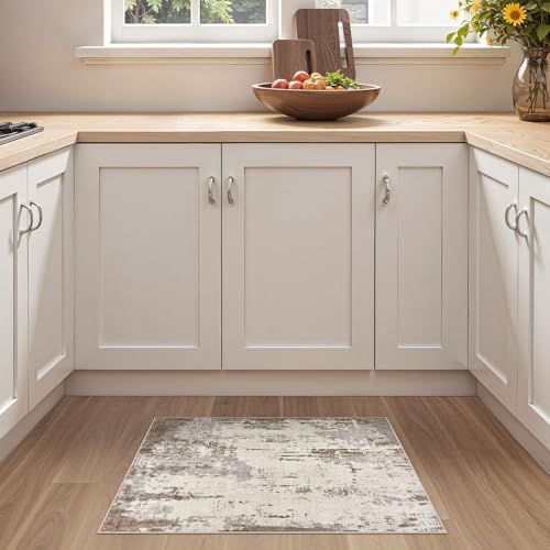 2x3 Entryway Area Rug (Brown/Grey/Beige / 2' x 3' (Rectangular))