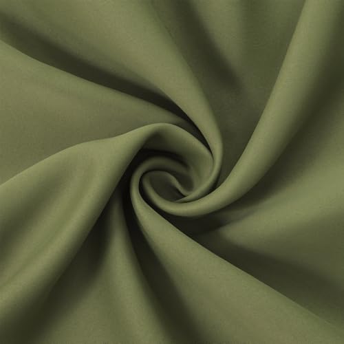 Olive Green Thermal Blackout Curtains (Olive Green / 52"W x 108"L (Pack of 2))
