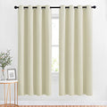 Room Darkening Curtains & Drapes (Beige / 52"W x 72"L (Pack of 2))