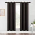 Blackout Window Curtains 70" L (Toffee Brown / 34"W x 70"L (Pack of 2))