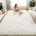 Area Rugs for Living Room Bedroom (4x5.9 Ft / Ivory)