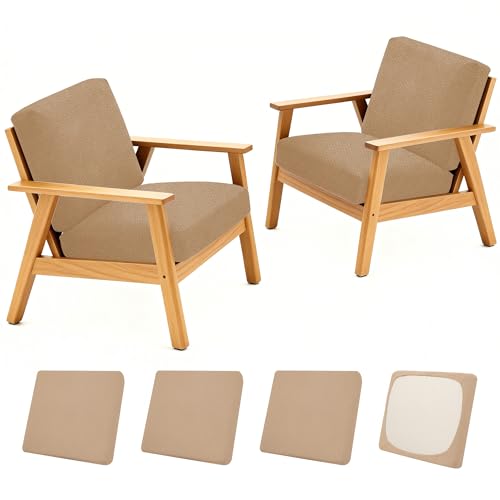 4 Pcs Outdoor Cushion Covers (Khaki / Jacquard-4PCS)