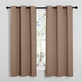 Cappuccino Blackout Curtains for Bedroom 42" w x 63" L 2 Panels (Cappuccino / 42"W x 63"L (Pack of 2))
