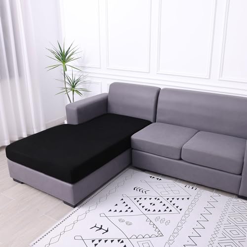 Waterproof Sectional Couch Covers (Black / Chaise XL)