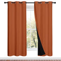 Full Shade Curtain Panels (Burnt Orange / 37"W x 70"L (Pack of 2))