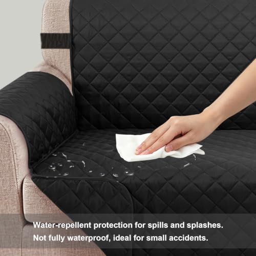 Reversible 4 Seater Sofa Cover (Black/Black / Sofa Xxl - Xxl Large (91"))