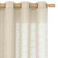 Semi Sheer Linen Curtains 78 Inch Length for Living Room 2 Panels (52"W x 78"L (Pack of 2) / Linen)