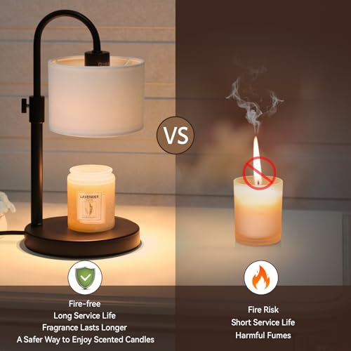 Candle Warmer Lamp with Timer (White)