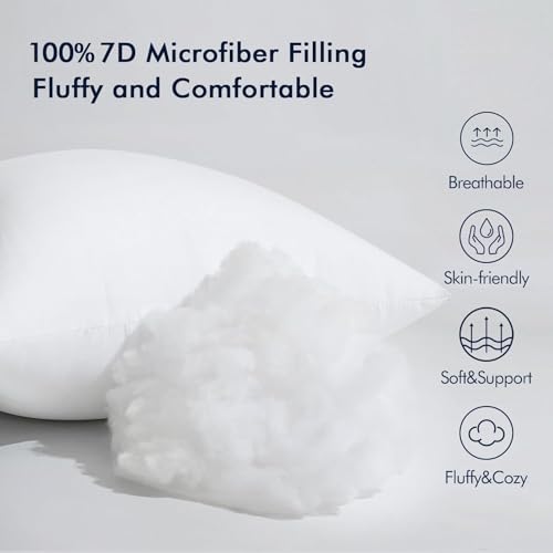14x40 Inch Throw Pillow Insert for Couch Sofa Bed (14x40 Inch)