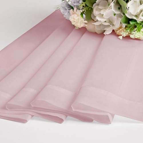 Blush Pink Sheer Curtains 84 Inches Long 2 Panels (Blush Pink / 42"W x 84"L (Pack of 2))