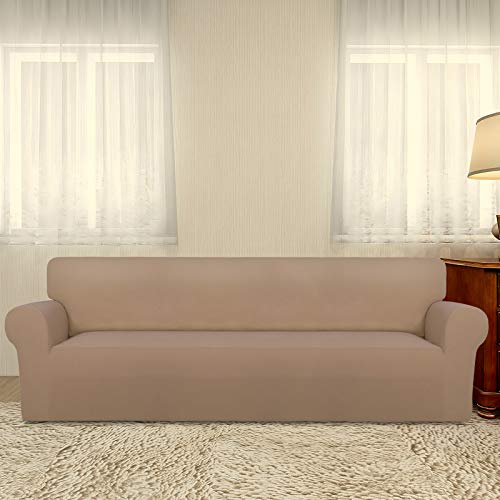 Stretch Couch Covers for Sofa 4 Seater Slipcovers Camel (XX-Large 4-Seater Sofa / Camel)