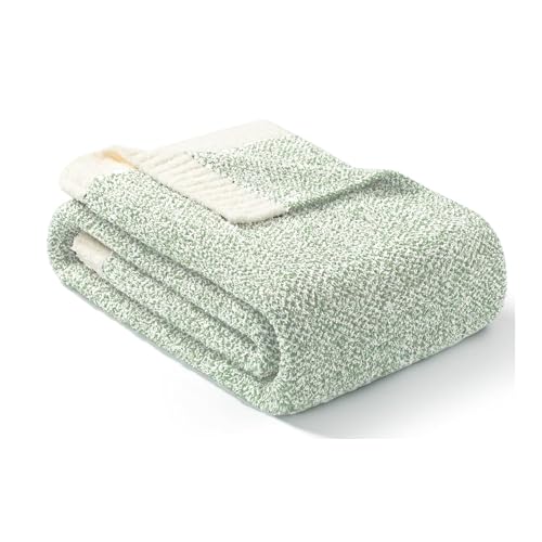 Heather Sage Green Throw Blanket for Couch (Sage Green / Throw (50"x60"))