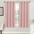 Blackout Curtain for Living Room Thermal Insulated Window Treatment Curtain Extra Long 63 inch Length Energy Saving Solid Grommet Top (52"W x 63"L (Pack of 1) / Baby Pink)