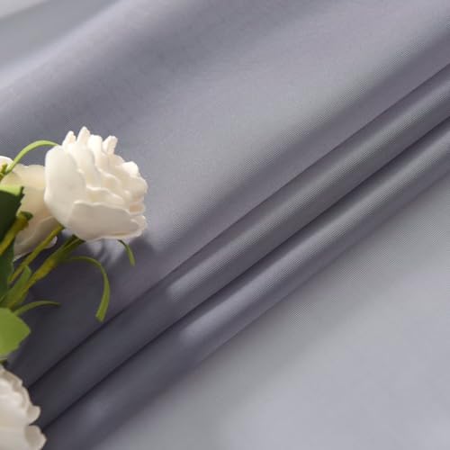Basic Rod Pocket Sheer Voile Window Curtain Panels Grey 1 Pair 2 Panels 26 Width 24 Inch Long for Kitchen Bedroom Children Living Room Yard (Grey / 26"W x 24"L (Pack of 2))