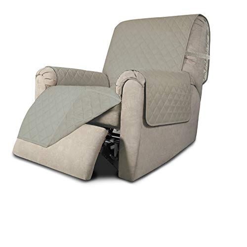 Reversible Couch Cover (Beige/Beige / Small Recliner)