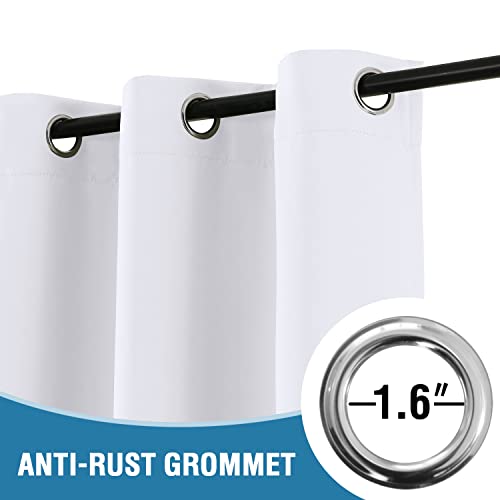 Doorway Curtain Blackout Closet Door Curtain Room Divider Window Treatment Curtain for Bedroom Thermal Insulated Privacy Drape Soundproof Grommet (42"W x 80"L (Pack of 1) / Pure White)