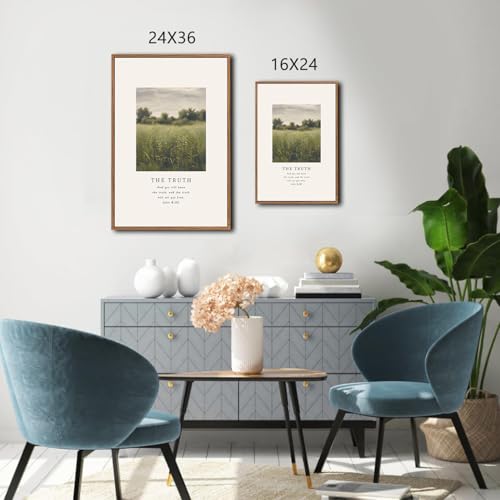 Christian Path Framed Canvas Wall Art Set (The Way / 24"L x 36"W)