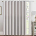 Blackout Patio Curtains 100 x 108 Inches for Sliding Door Extral Wide Blackout Curtain Panels Thermal Insulated Room Divider (100"W x 108"L (Pack of 1) / Stone)
