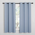 Vintage Blue Blackout Curtains 40 inches Length for Kitchen (Vintage Blue / 29"W x 40"L (Pack of 2))