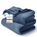 GentleSoft Fleece Blanket Twin Size Blue (Dark Blue / Twin (60" X 80"))