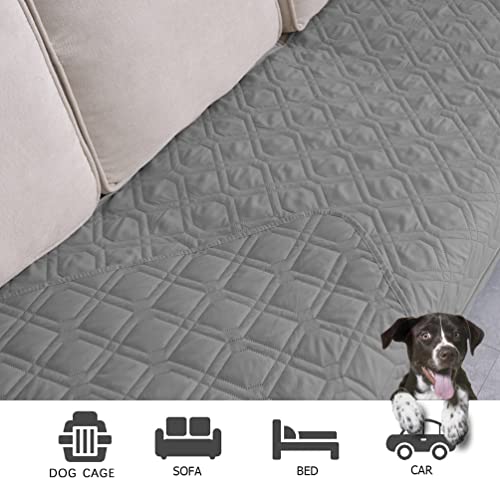 Waterproof Dog Bed Blankets Cover for Bed Couch Sofa Reversible (30x70 Inch (Pack of 1) / Lightgrey)