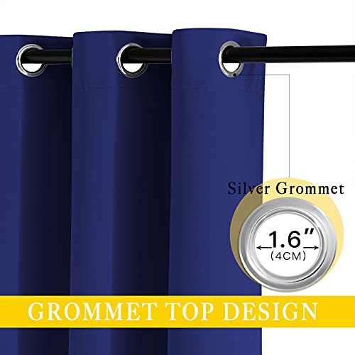 Sliding Glass Door Curtain Panel (Dark Blue / 80"W x 84"L (Pack of 1))