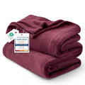 GentleSoft Fleece Throw Blanket Red (Burgundy Red / Throw (50" X 60"))