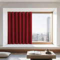 Blackout Curtain 72 inches Long (Burgundy Red / 100"W x 72"L (Pack of 1))